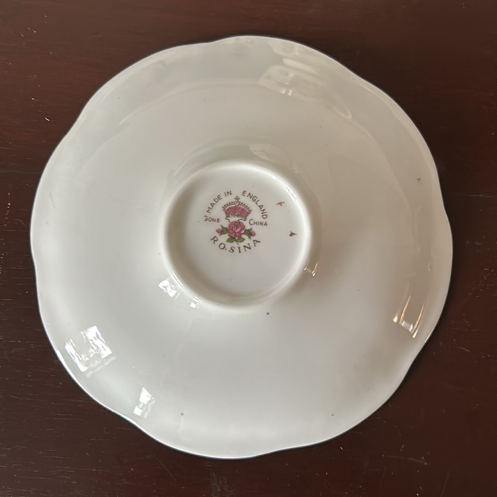 Viintage Rosina Bone China Tea Cup and Saucer - Picture 4 of 10